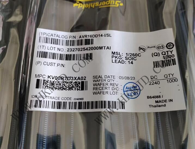 供应 Microchip AVR16DD14-I/SL 8位 24MHz AVR DD 微控制器