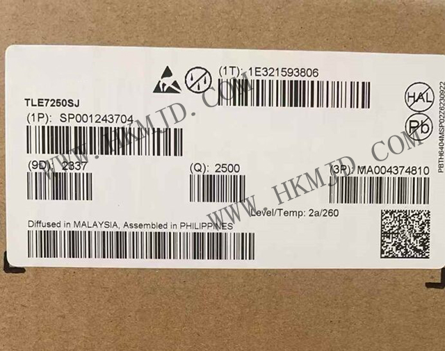 英飞凌 TLE7250SJ 2Mbps 高速汽车 CAN 收发器