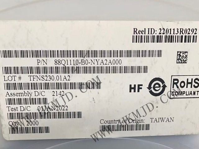 Marvell 车载以太网 PHY 88Q1110-B0-NYA2A000——高性能汽车以太网PHY芯片