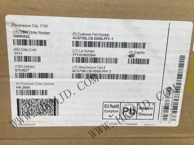 2.4kV隔离·120kHz带宽——明佳达电子原装供应ACS758LCB-050B-PFF-T电流传感器芯片