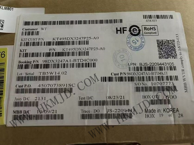 明佳达电子：专业分销Marvell® 98DX3247A1-BTD4C000以太网交换机芯片