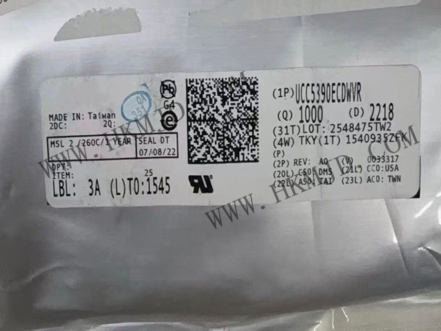 供应德州仪器 UCC5390ECDWVR 3kVrms/5kVrms、±10A 单通道隔离式栅极驱动器