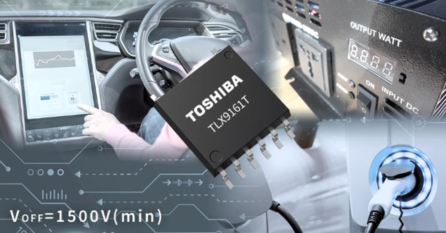 东芝推出小型封装车载光继电器TLX9161T，可实现车载电池系统1500V输出耐压