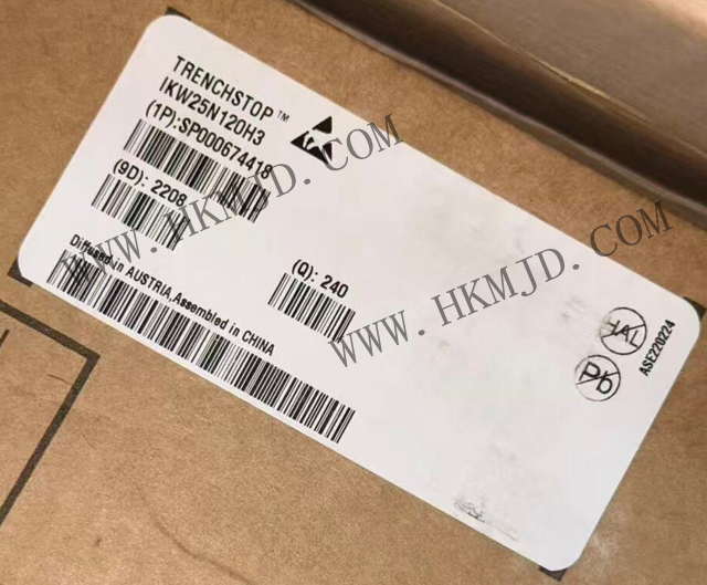 英飞凌 IKW25N120H3 高速 1200V 25A IGBT 晶体管，带反并联二极管