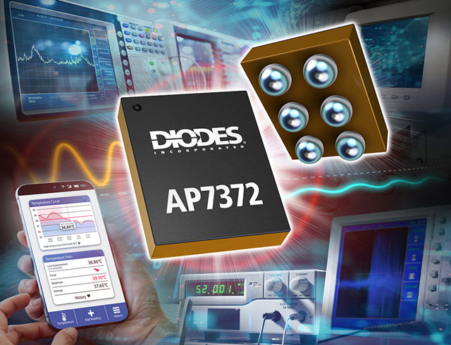 Diodes 公司宣布推出 AP7372 低噪声低压差 (LDO) 稳压器