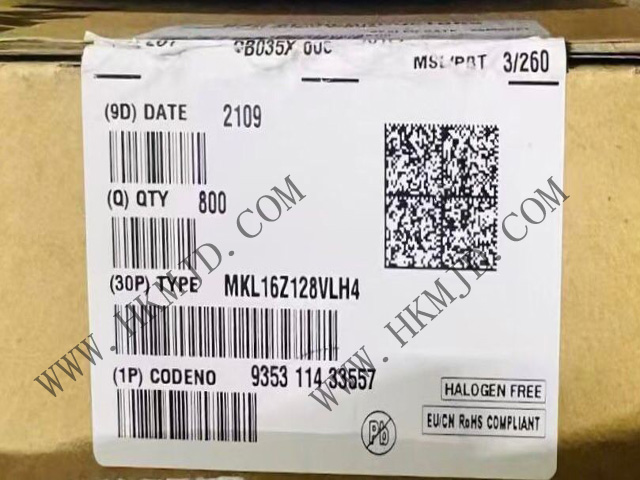 供应NXP原装Arm微控制器MKL16Z128VLH4：基于Cortex-M0+的超低功耗MCU