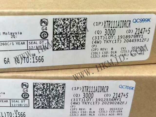 【明佳达现货】TI德州仪器 XTR111AIDRCR 电压电流转换器 原装正品