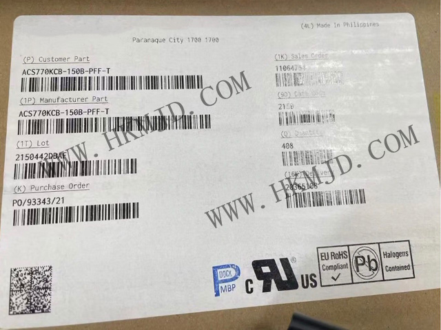 Allegro 电流传感器 ACS770KCB-150B-PFF-T，明佳达电子原装正品现货供应