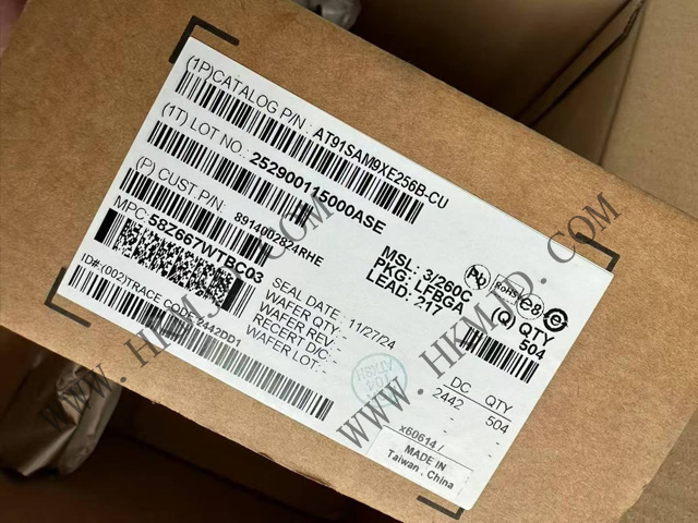 供应微处理器芯片 Microchip AT91SAM9XE256B-CU 工业级ARM9内核MPU，高可靠性嵌入式方案