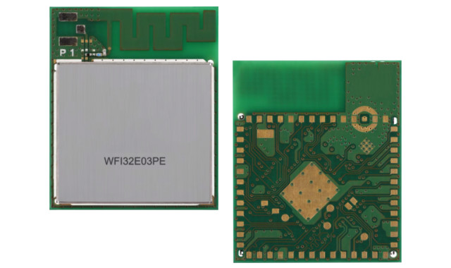 基于PIC32MZ2051-W1 SoC而打造的 Microchip WFI32E03PE-I Wi-Fi® MCU模块