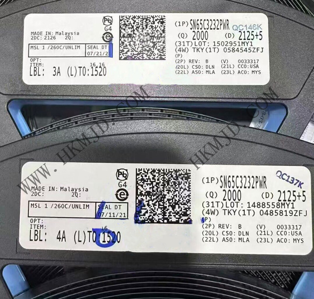 明佳达电子供应TI SN65C3232PWR——高性能双通道RS-232收发器